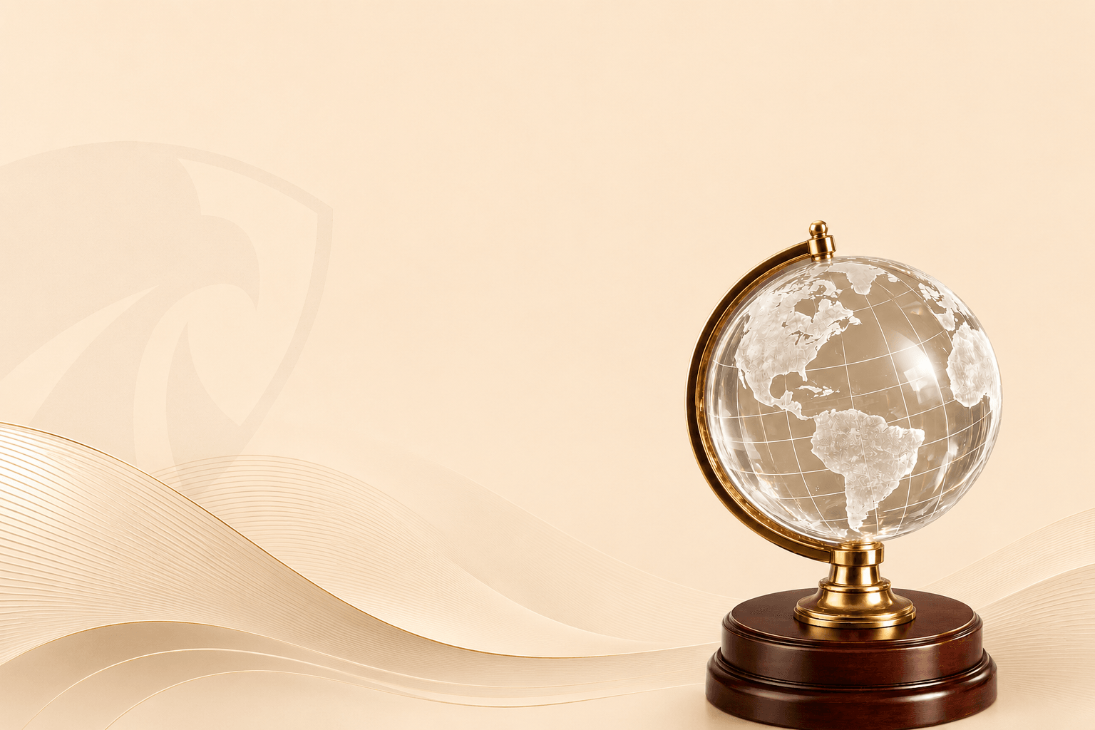 Crystal globe — Sentenor Bank global payment reach